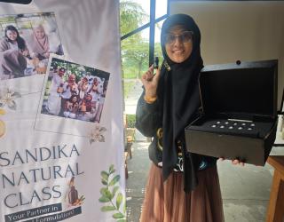Apt. Amanda Noor Gitadhamayanti, S. farm, Pendiri Sandika Natural Class. (Foto: Patrick)