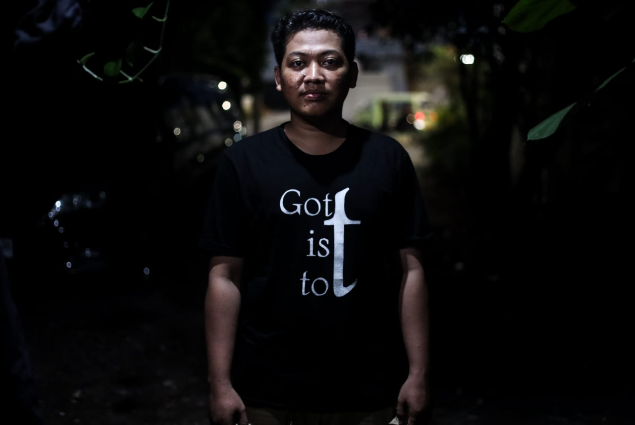 Rama Indra Surya Permana, Jurnalis yang Berjuang Menuntut Keadilan atas Kasusnya. (Sumber Foto : KAJ)