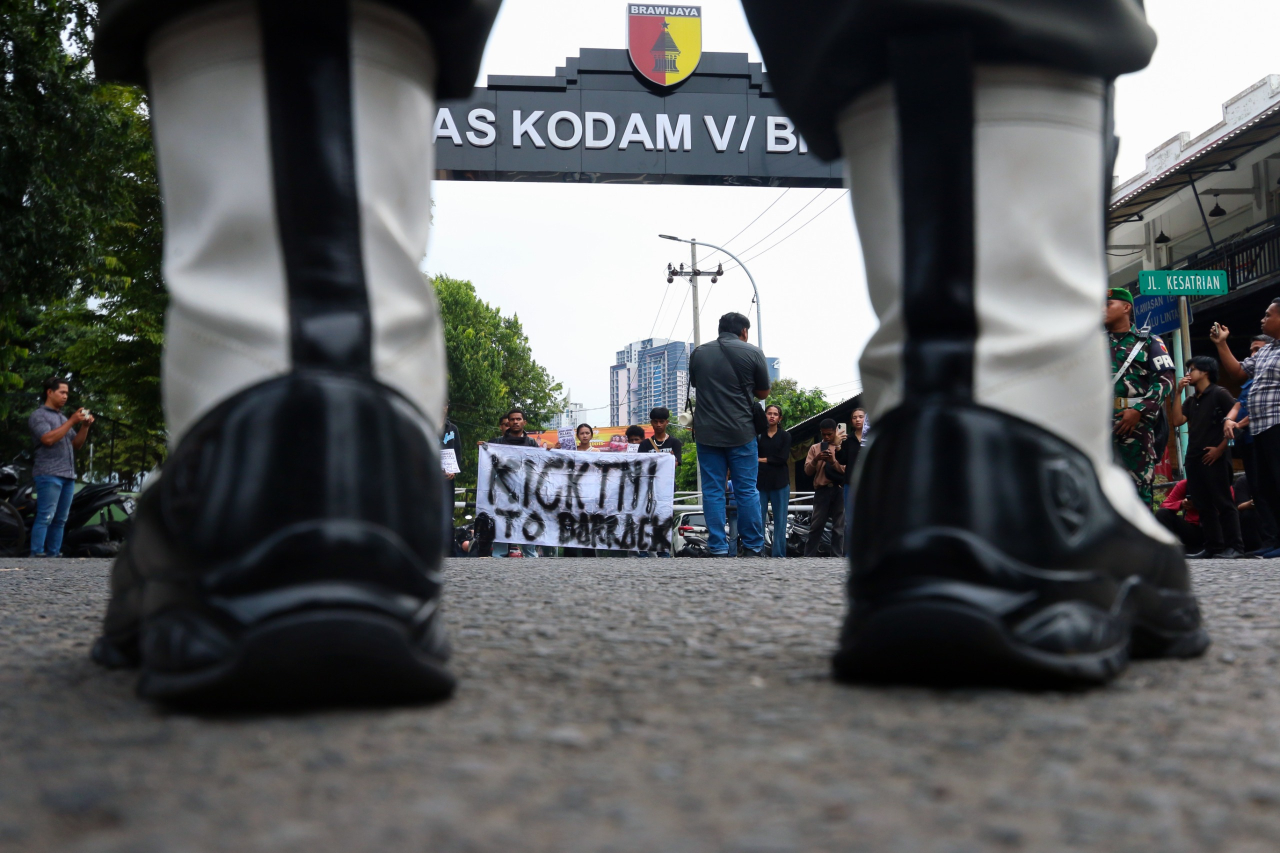 Jalan Kaki ke Kodam, Mahasiswa Tuntut Kasus Andrie Yunus Dibuka Terang