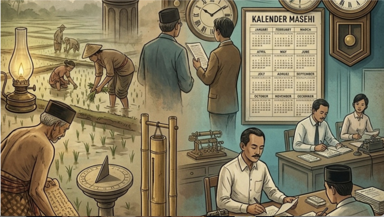 Dari Kalender Lokal ke Masehi: Sejarah Penyeragaman Waktu di Indonesia